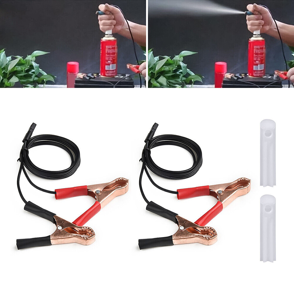 New Fuel Injector Flush Adapter-Car Nozzle Cleaning Kit W/ 5 Attachments