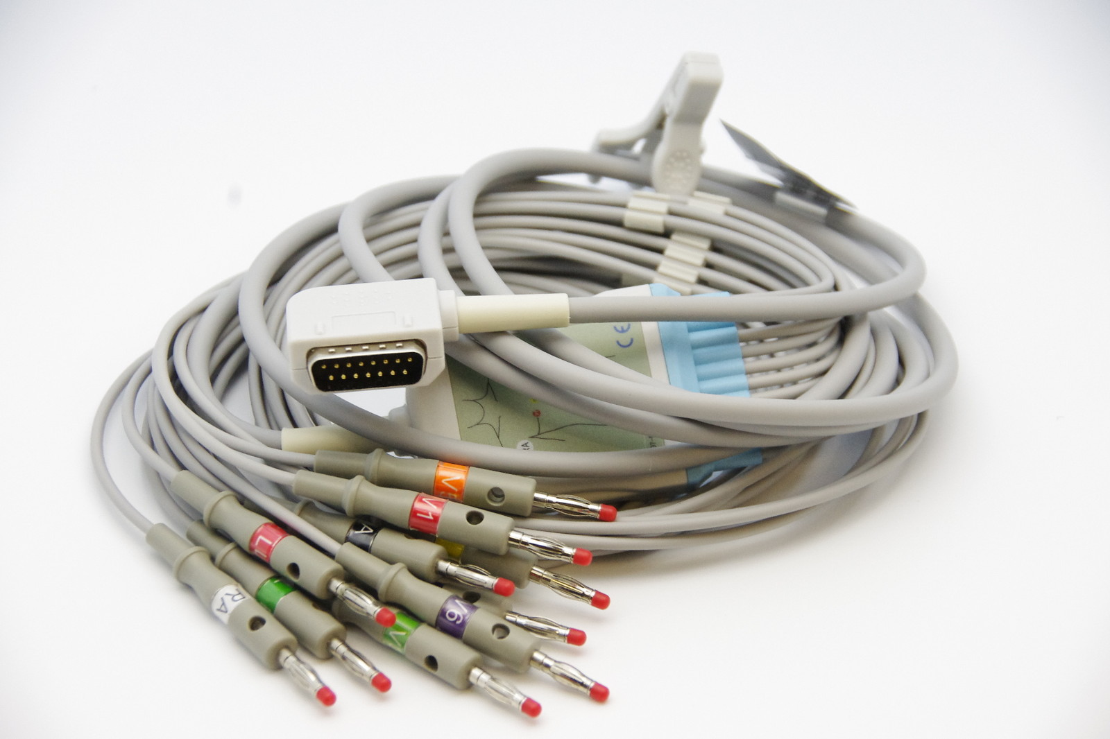 KENZ 10 Lead ECG/EKG Cable AHA Banana 4.0mm for Cardico 108 110 1210 1211
