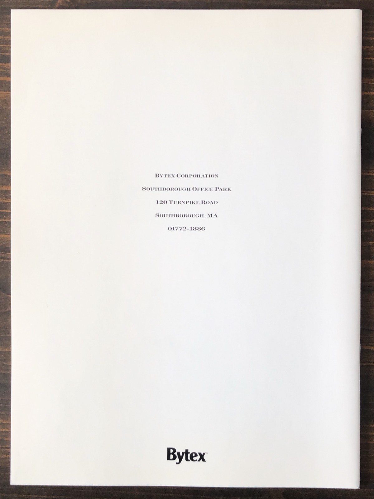 1990 Bytex Annual Report