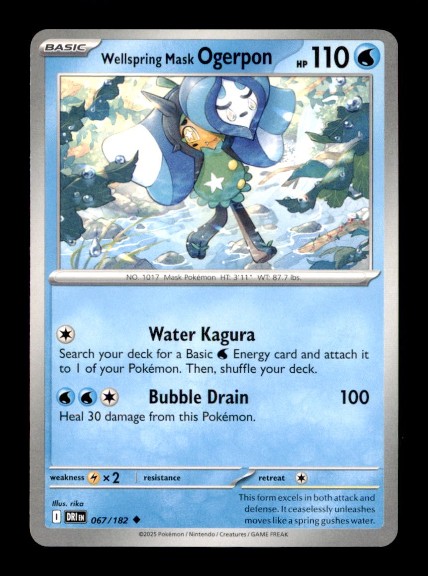 Wellspring Mask Ogerpon Uncommon SV10: Destined Rivals 067/182 NM