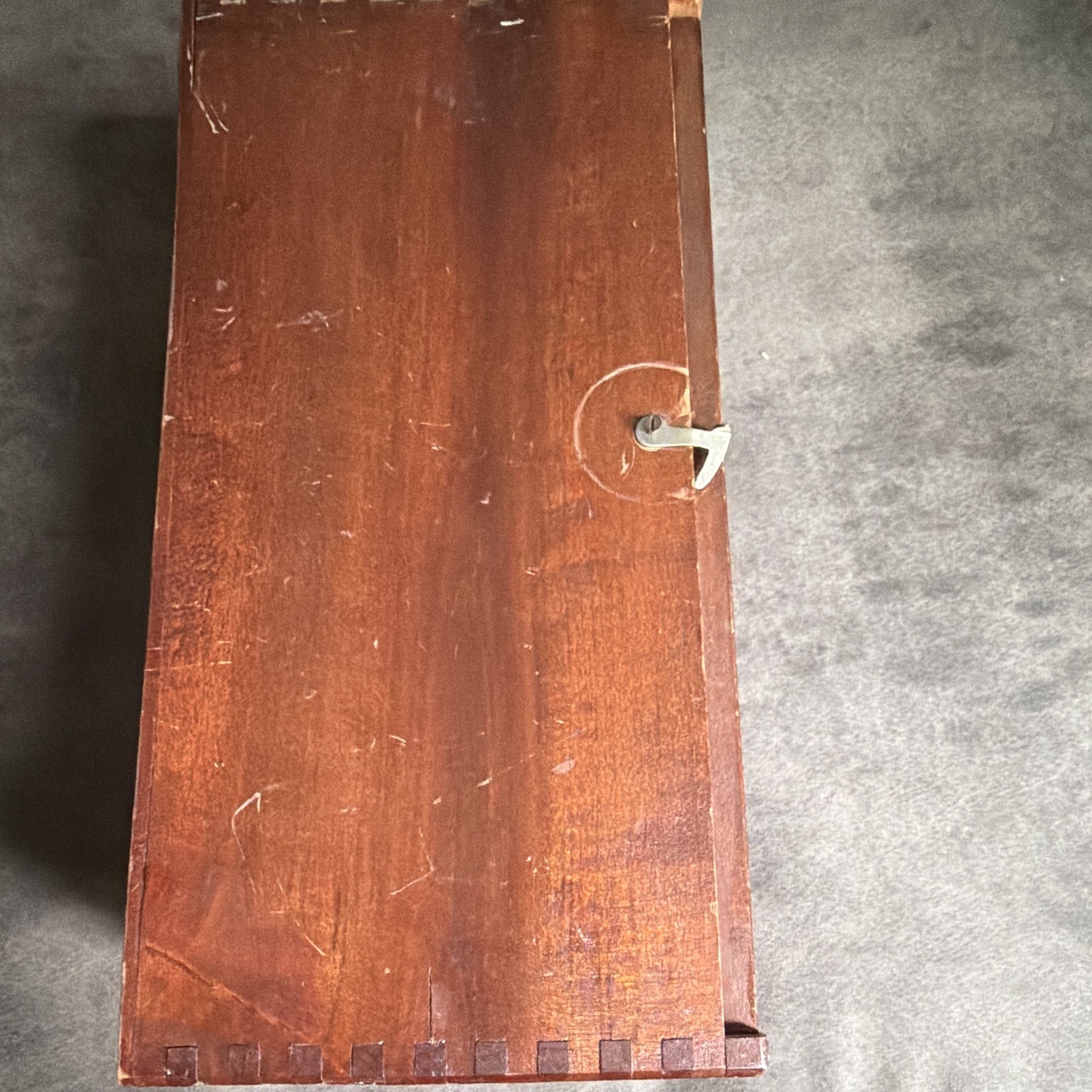 Vintage Microscope Set in Wooden Case with Glass Slides