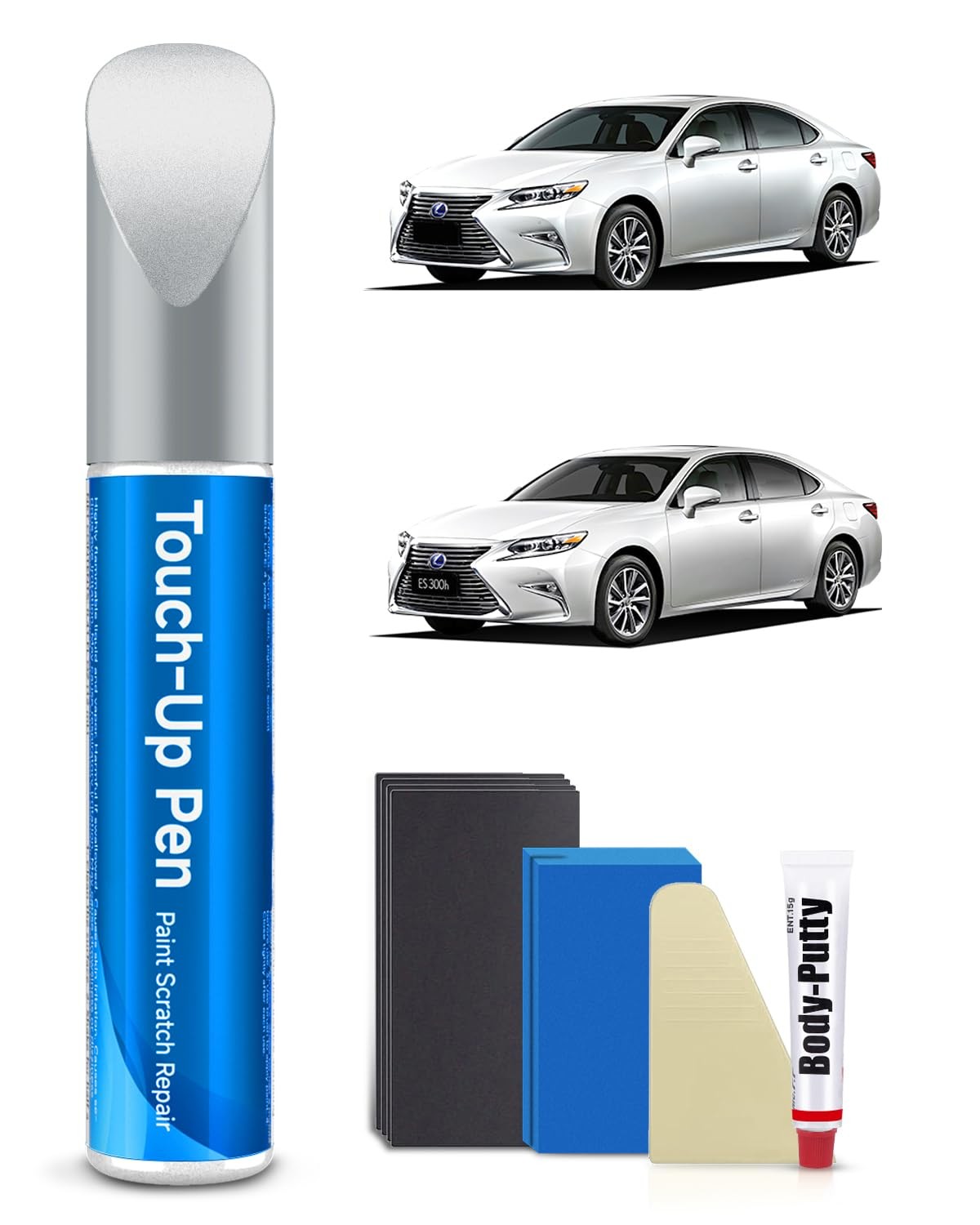 077 Pearl White/Starfire Pearl Touch Up Paint Kit Compatible with Lexus Exact...