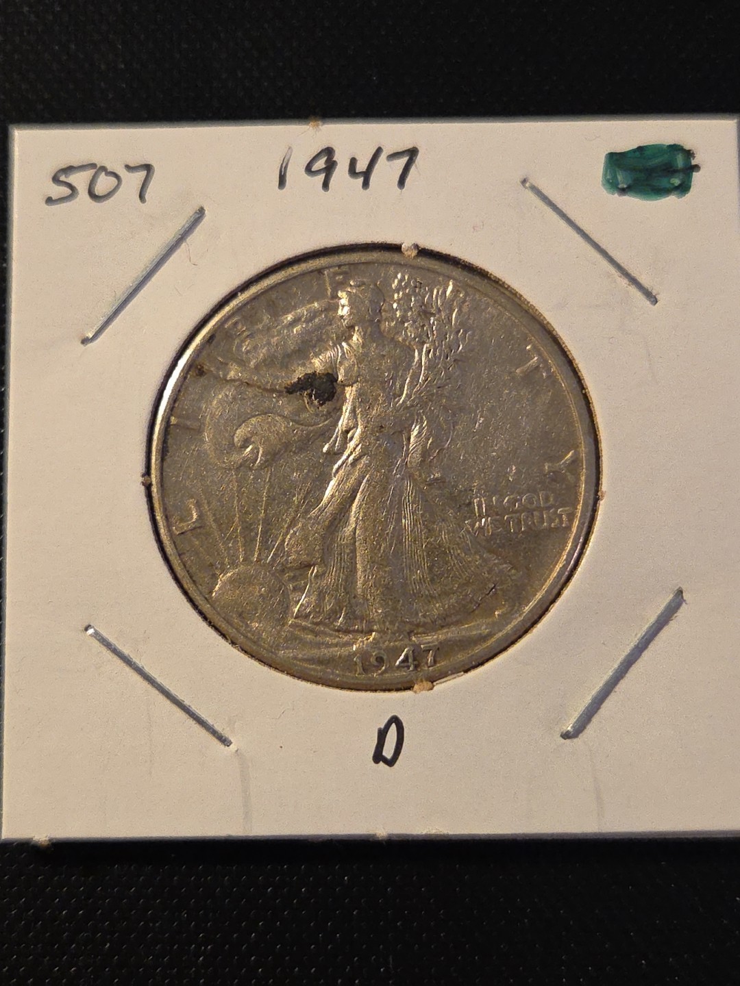 1947-D Walking Liberty Half Dollar In Very Fine Condition