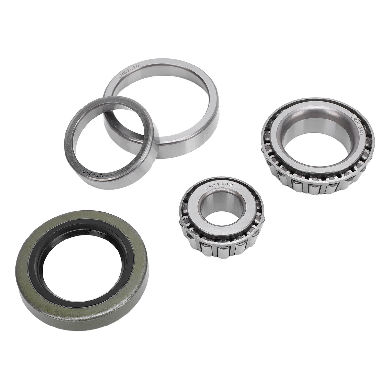Trailer Axle Hub Bearings Set 5PCS Trailer Wheel Bearing Kit For 1-1/4in 3/ YVVW