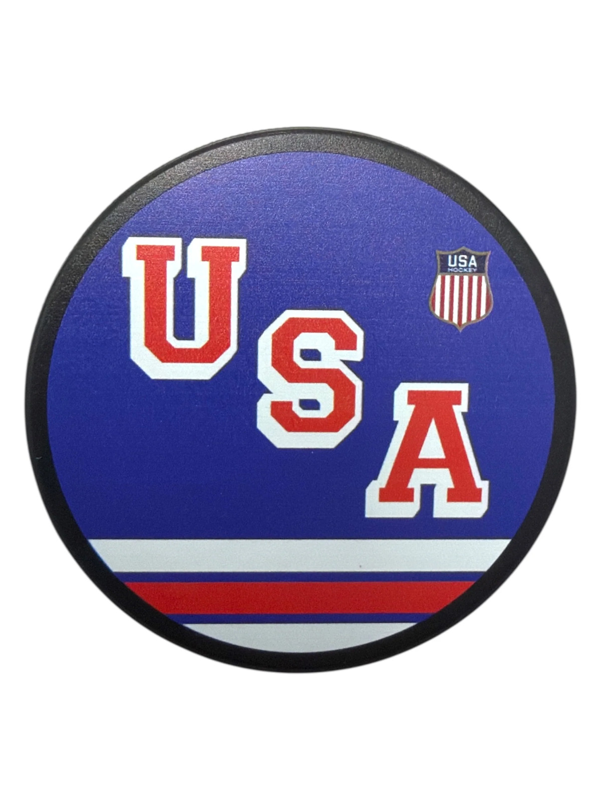 USA Hockey Shield Blue Jersey Puck