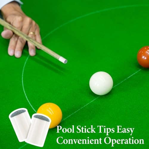 40PCS Slip on Pool Stick Tips, 2 Sizes Premium Pools Cue Tip Replacement Kit,