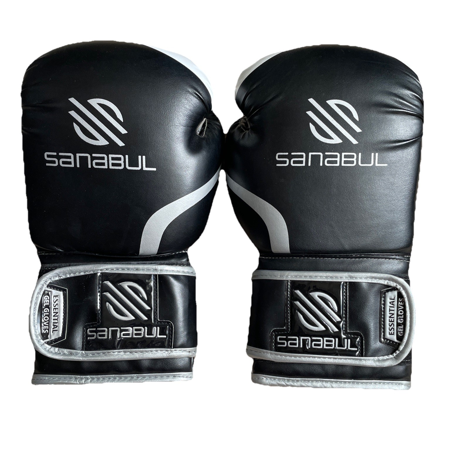 Sanabul Black 14 oz Essential Gel Boxing Gloves Very Good Condition One Use