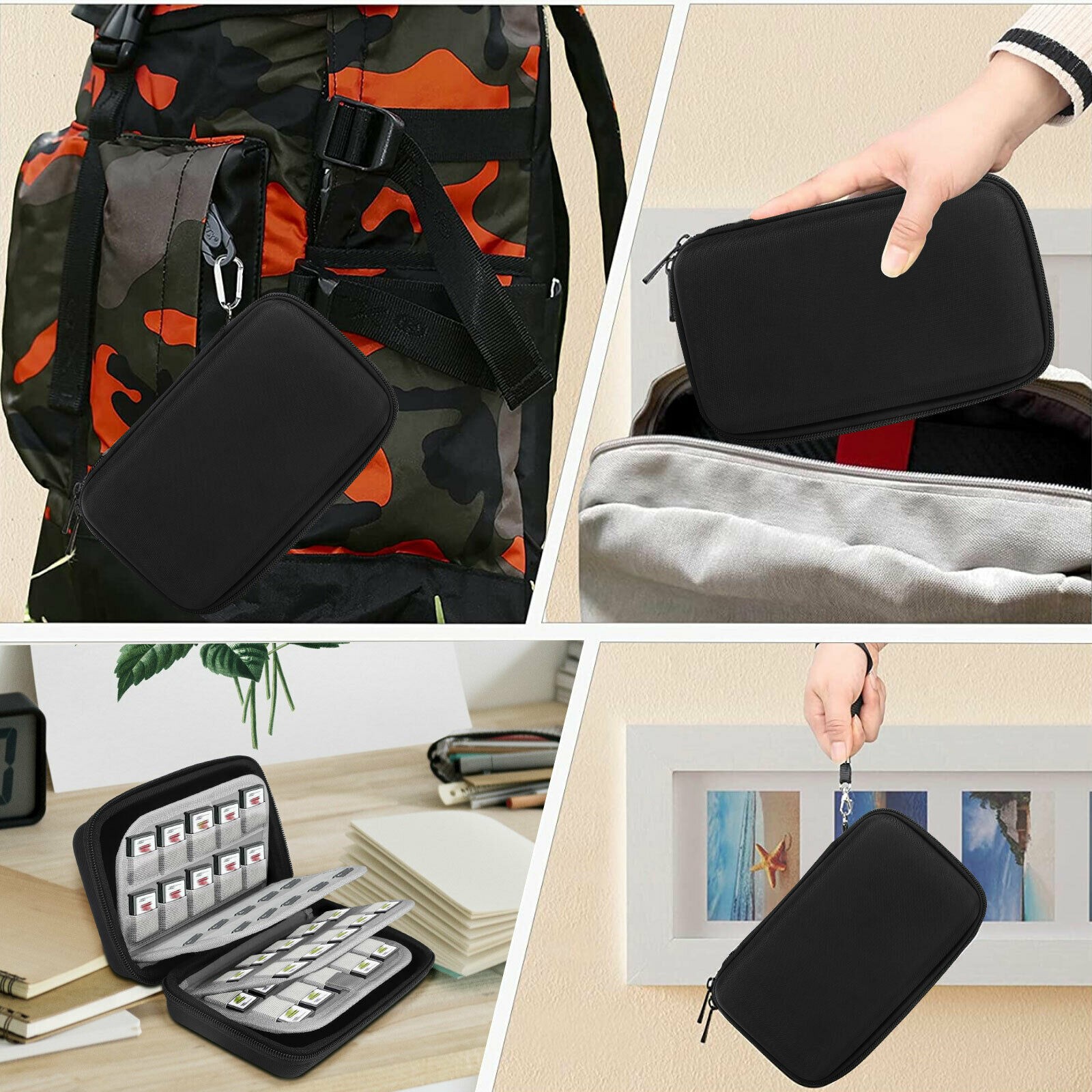 80 Game Card Holder Storage Case For Nintendo Switch/Vita /SD Cards Cartridge