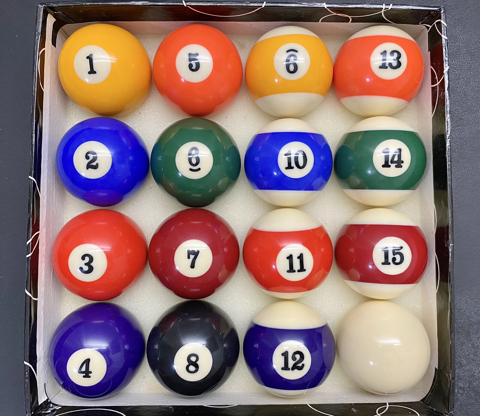 NEW Vintage 2.25” Pool Ball Set **NEVER USED**Please Read Description For Maker