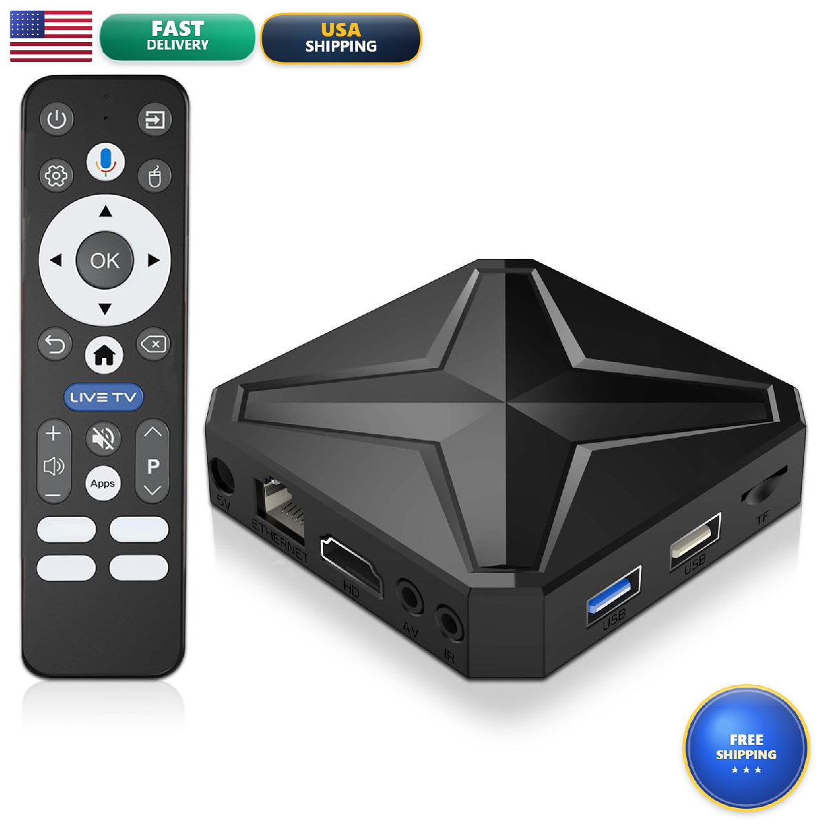 Easytone Android Tv 2026 Android 14 Tv Support 4K 8K Wifi 6 2.4G/5.8G Dual-Band