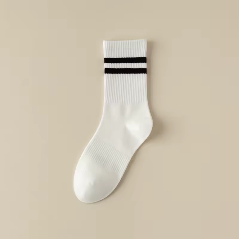 6 Pairs Women Crew Socks Cotton Soft Comfortable Size M – Random Colors