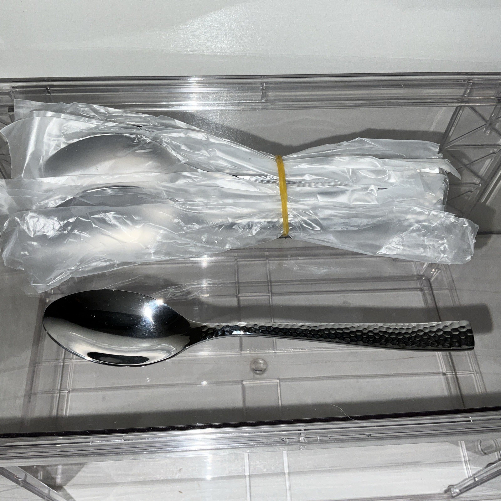 steerlite stirring teaspons varick malcolm mirrored textured 18/10