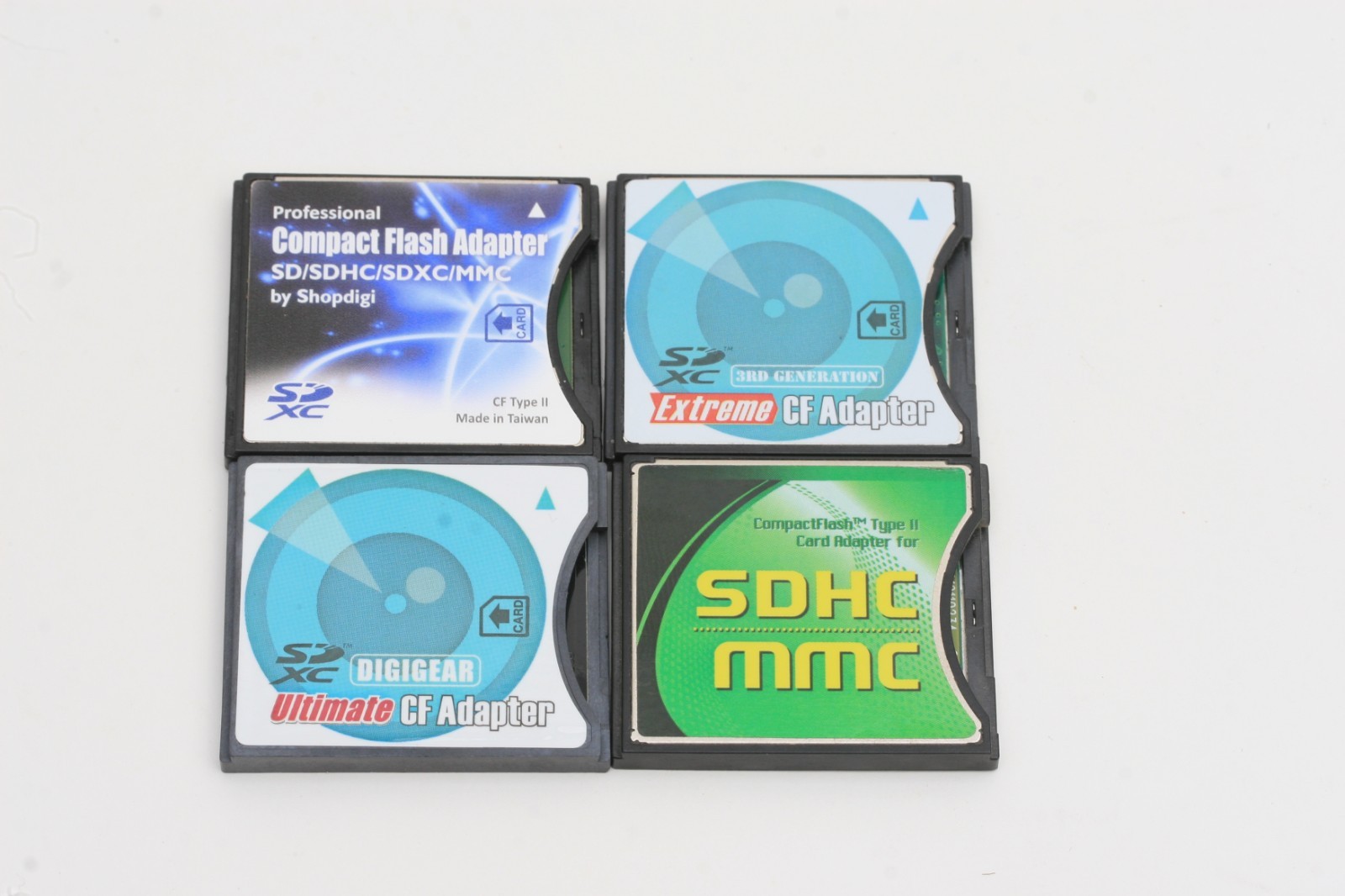 Various Brands Extreme Compact Flash Card Adapter SD to CF