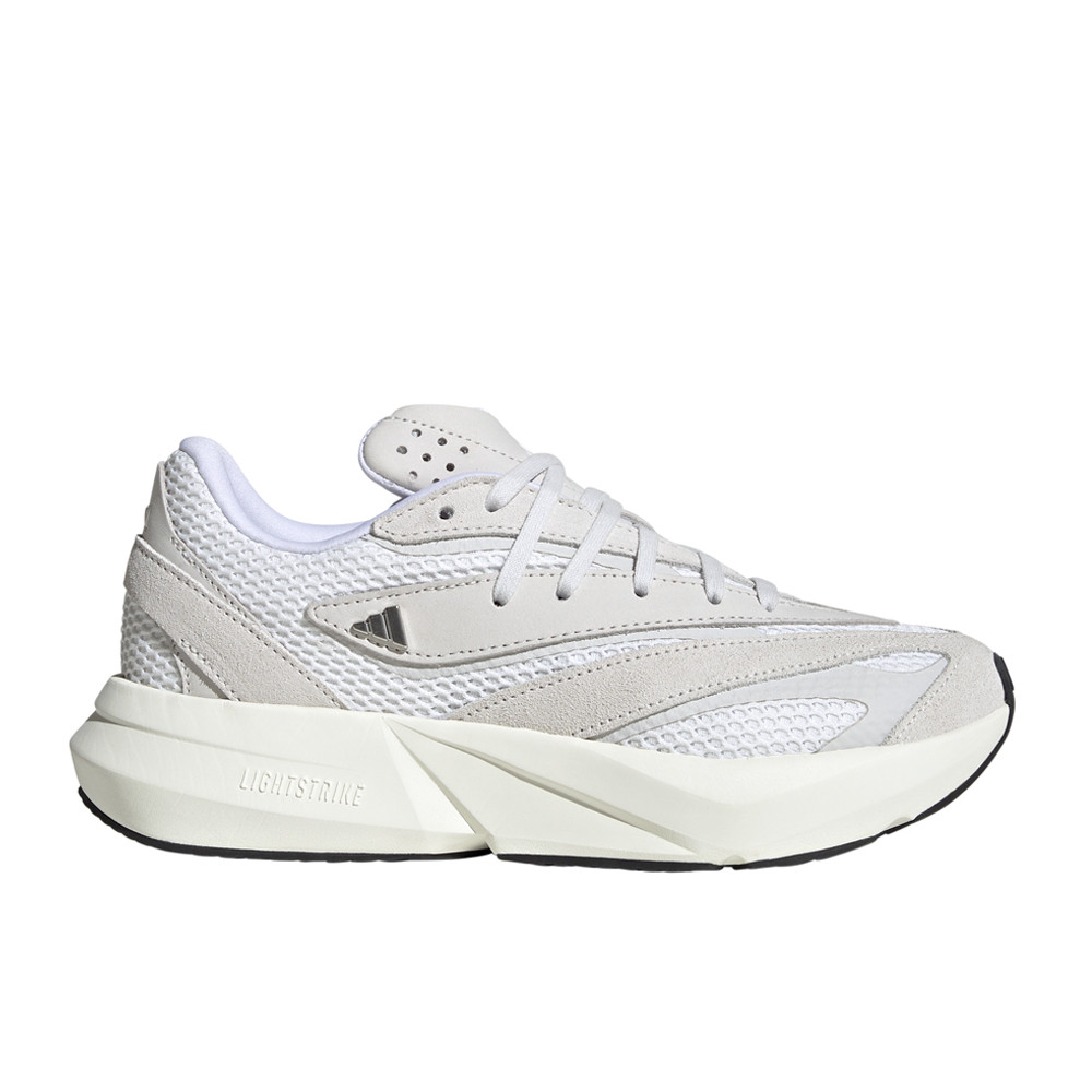 adidas Lightblaze Lace Up  Womens White Sneakers Casual Shoes JH6958