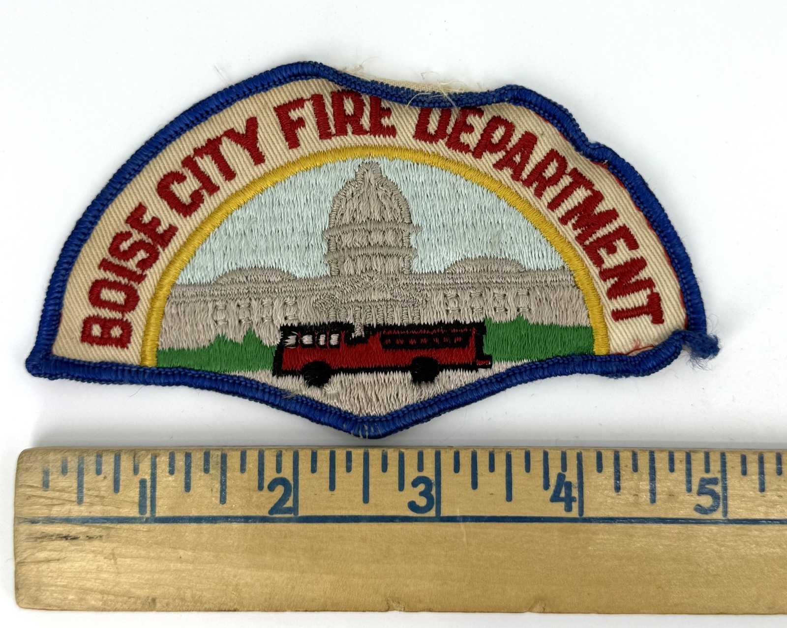 Boise City Fire Department Shoulder Patch Idaho Capitol Fire Truck Sew On