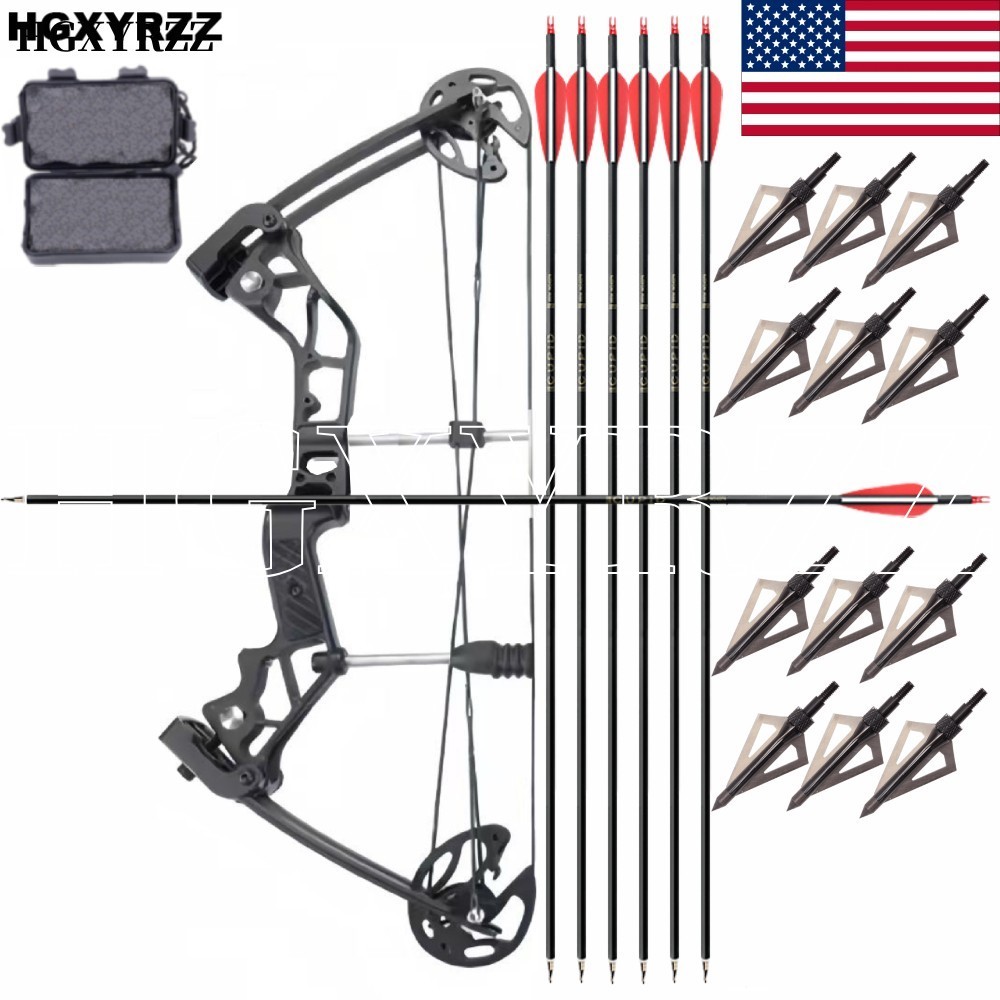 Rapid Bow Compound Bow Shooter Launcher 6Arrows Hunting Shoting Orbital Archery
