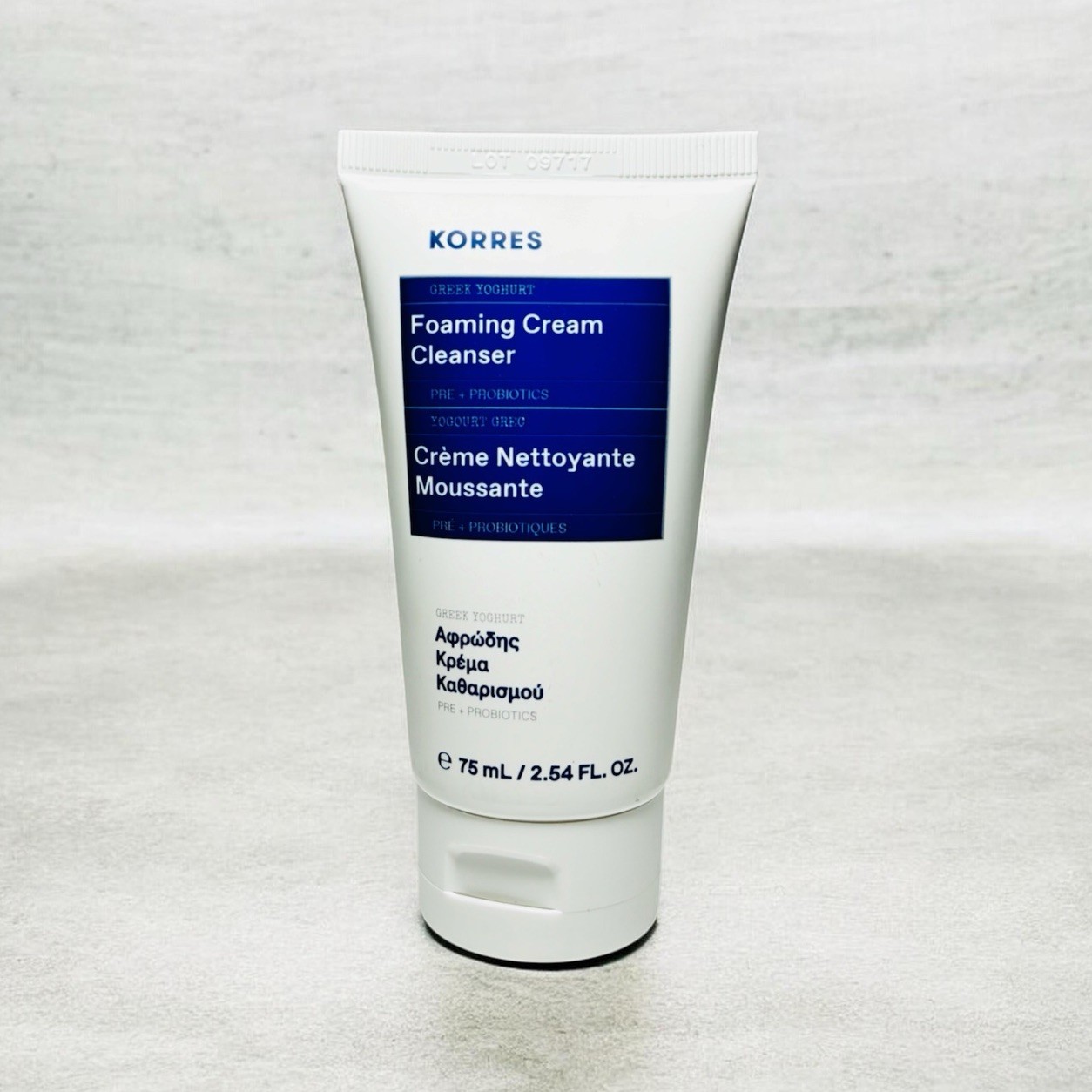 2x Korres Greek Yoghurt Foaming Cream Cleanser 2.54 Fl Oz 75 mL