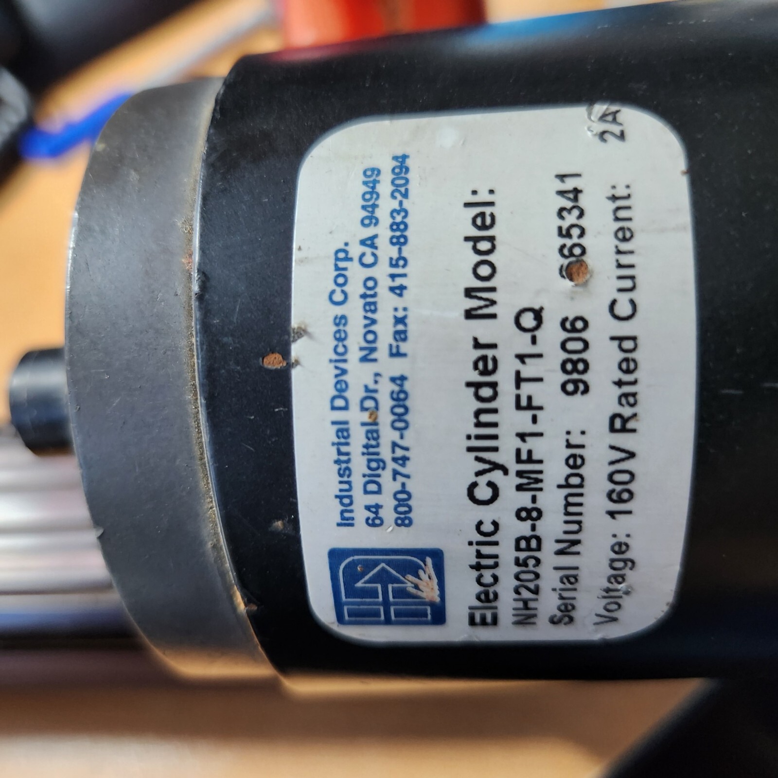 IDC NH205B-8-MF1-FT1-Q Electric Cylinder
