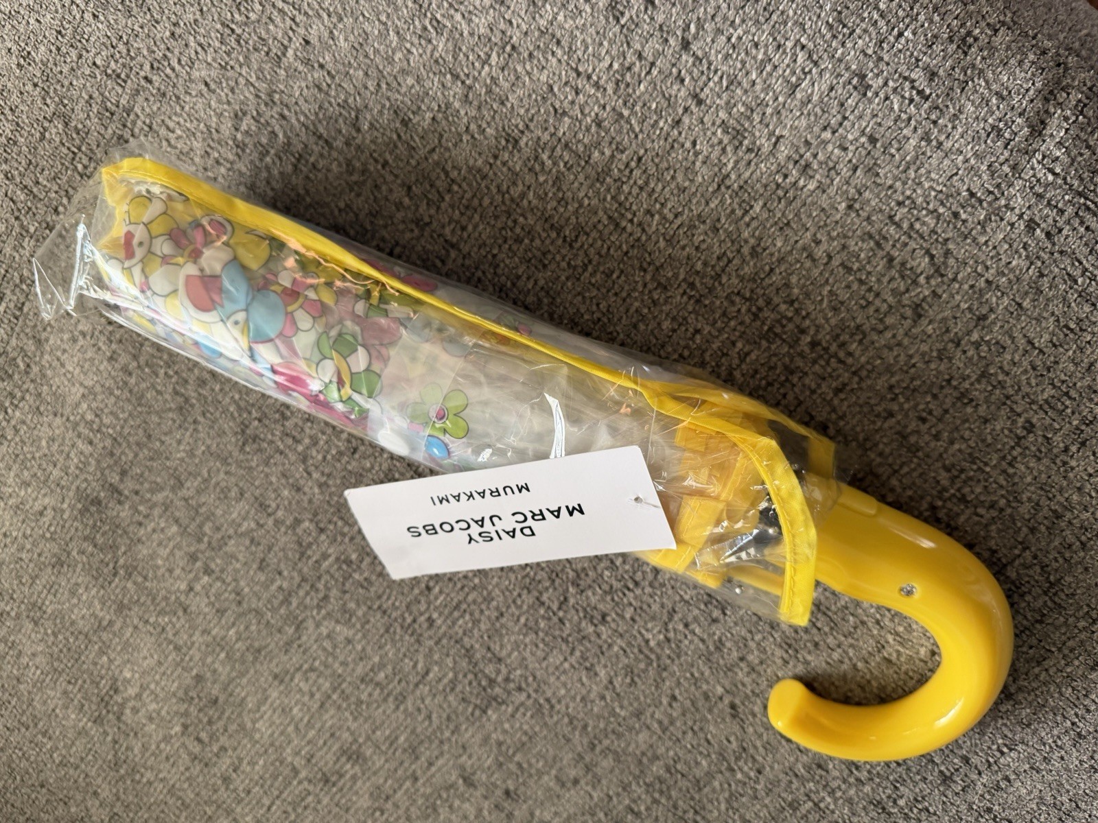 Marc Jacobs Daisy Umbrella Floral Yellow NEW with Tags RARE