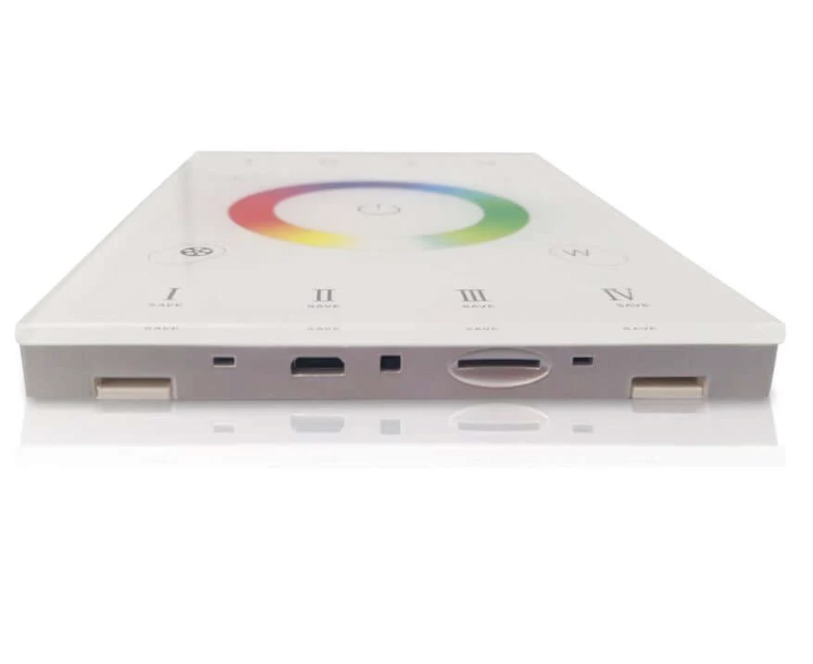 120V RGB LED STRIP LIGHTS - DMX WALL CONTROLLER WITH COLOR WHEel