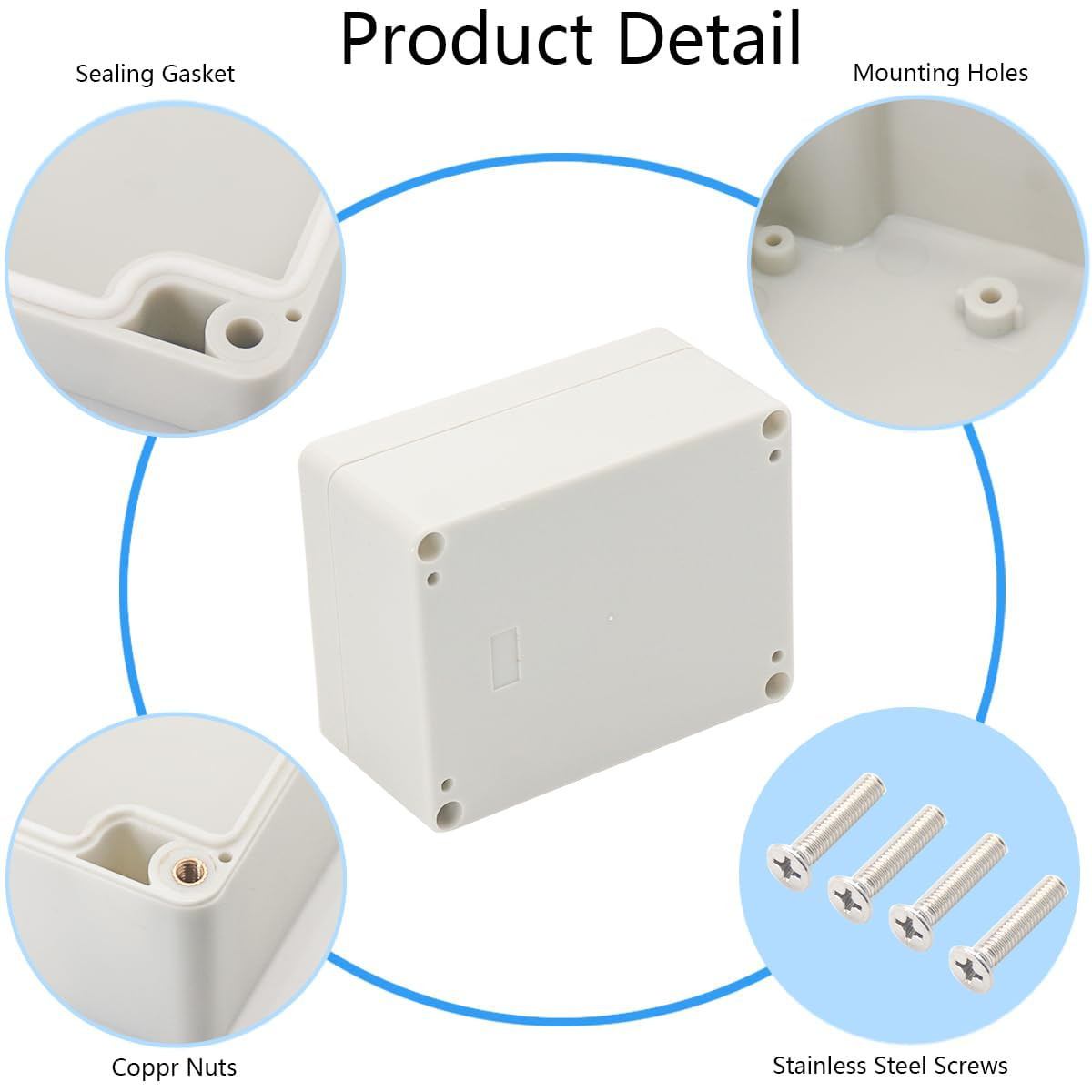 Project Box IP65 Waterproof Junction Box ABS Plastic Electrical Boxes DIY Electr