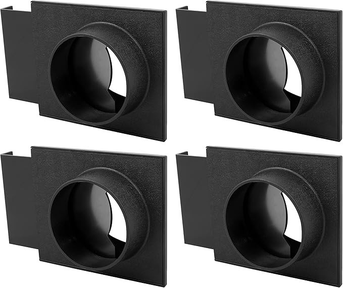 4 Pack of Fulton 4 inch Blast Gates with Double Sided Port for use with 4" Hose