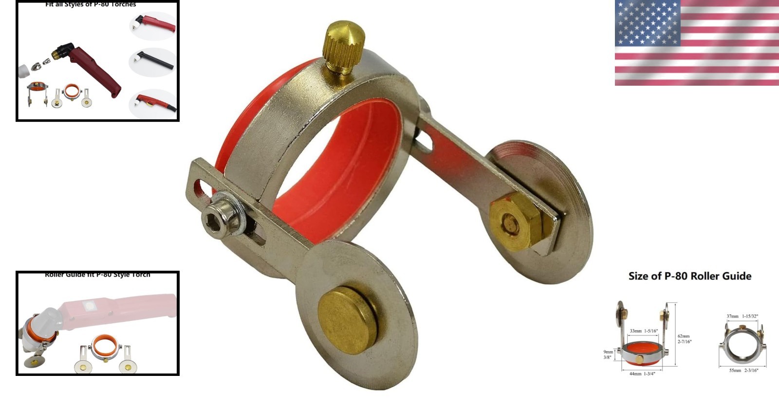 One Screw Positioning P80 Roller Guide Wheel for Better Cutting Performance