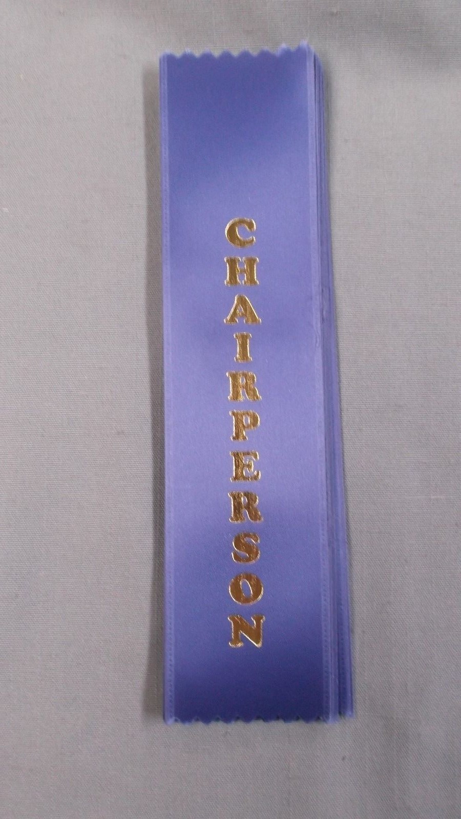 CHAIRPERSON  blue ribbon with gold foil letters lot of 6