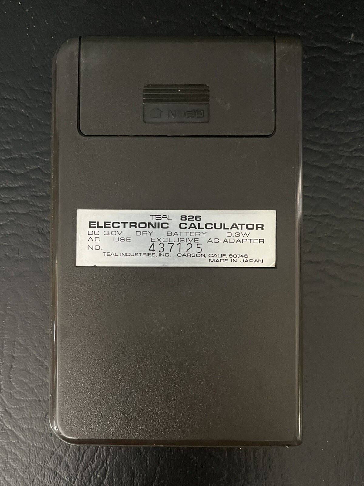 VTG TEAL 826 ELECTRONIC WORKING MATH STUDENT CALCULATOR