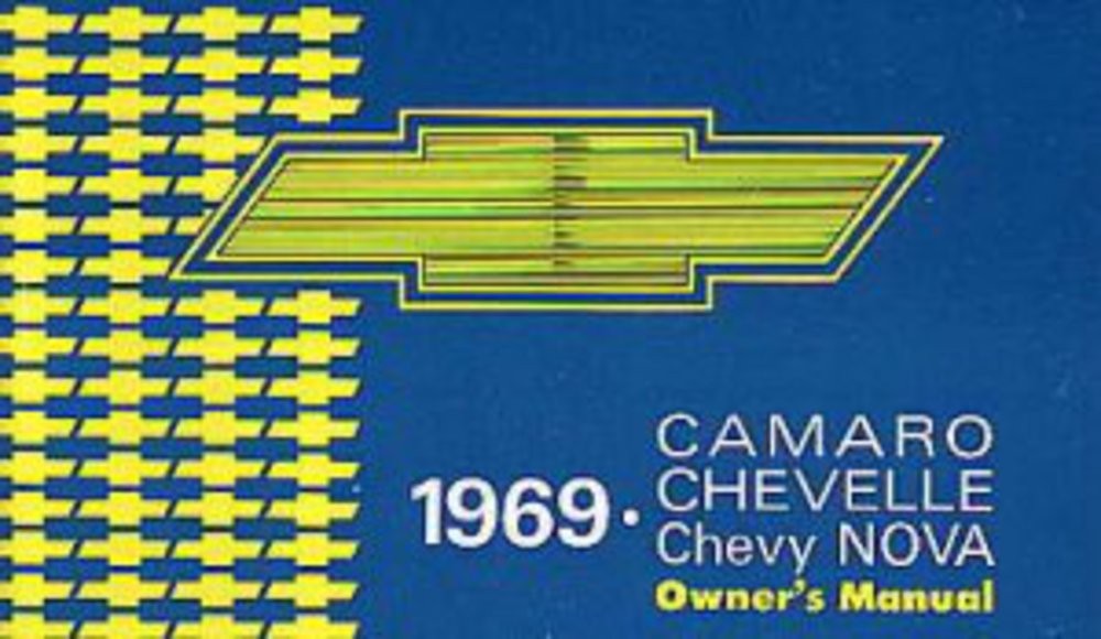 1969 Chevrolet Camaro, Chevelle, Nova Owner's Manual