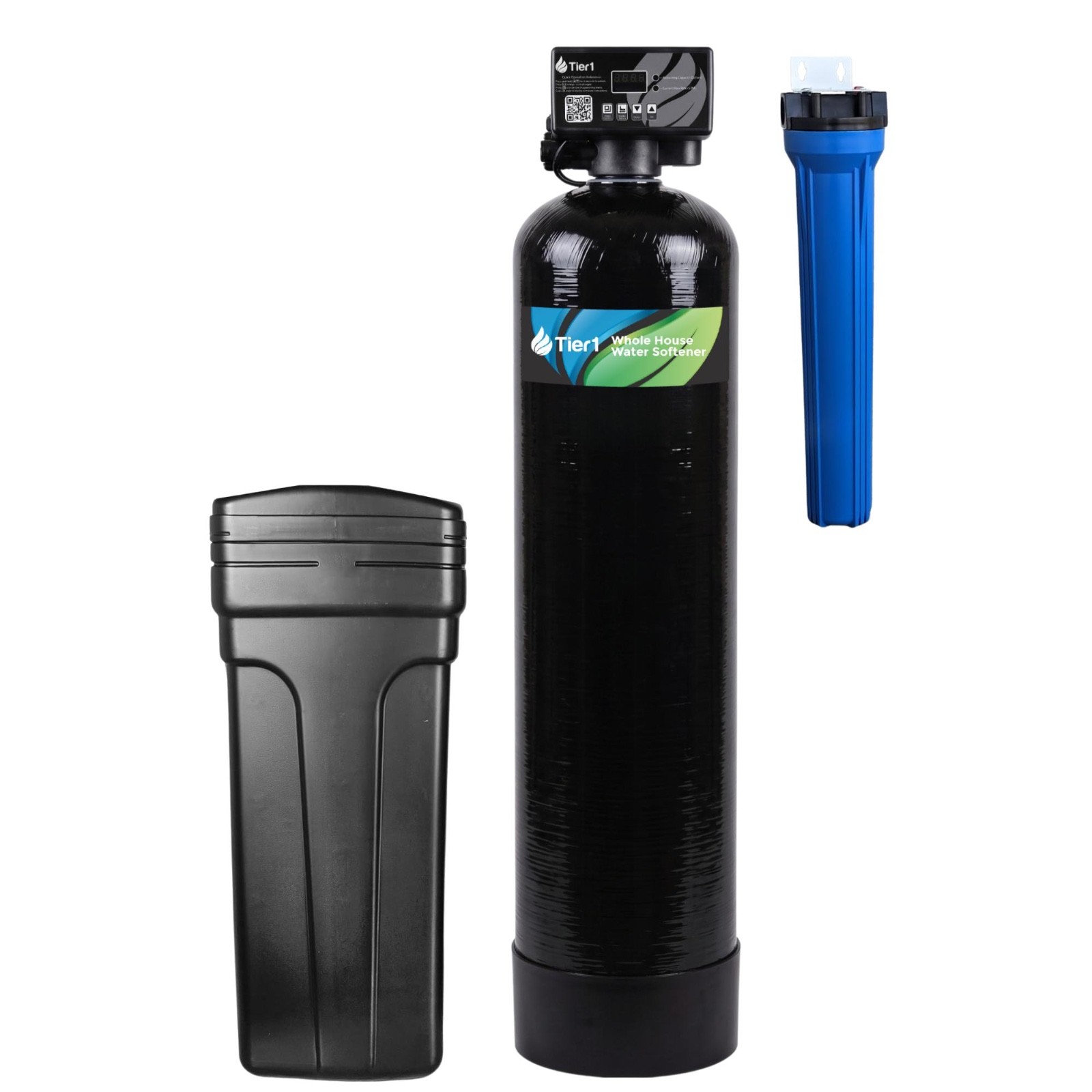 Tier1 Whole House Water Softener System 48000 Grain Filtration System