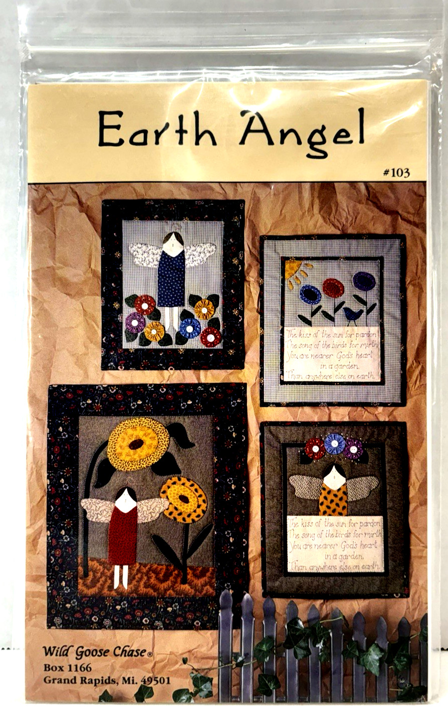 Earth Angel by Wild Goose Chase Wallhangings Craft Pattens & Instructions