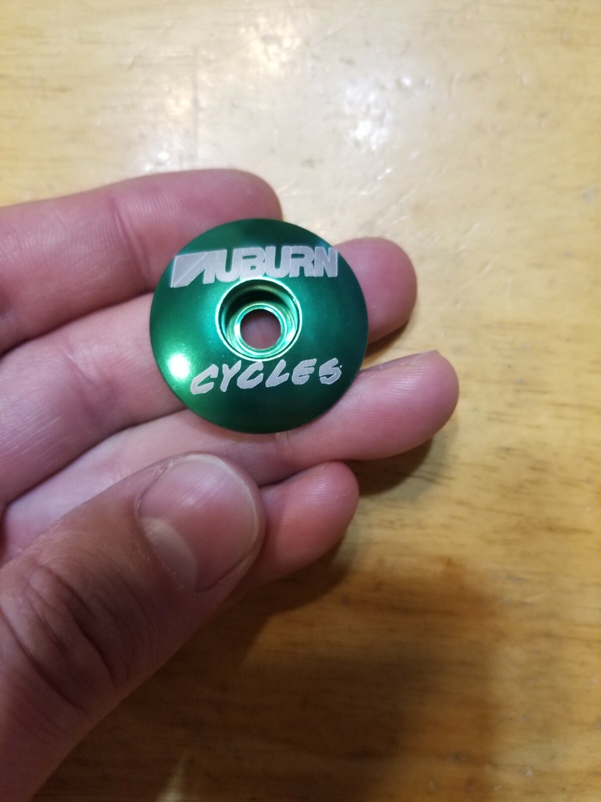 Auburn BMX Repop Bicycle Headset Top Cap 1 1/8" Green Stem Cap Bike Dyno