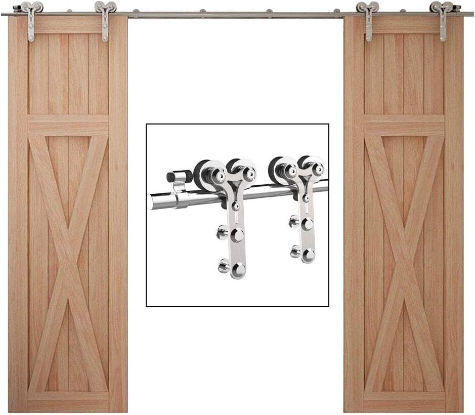 1 Pair Stainless Steel Sliding Barn Door Roller , NO KIT,ONLY ROLLER