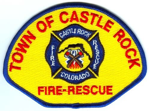 Castle Rock Fire Rescue Department Patch Colorado CO v2