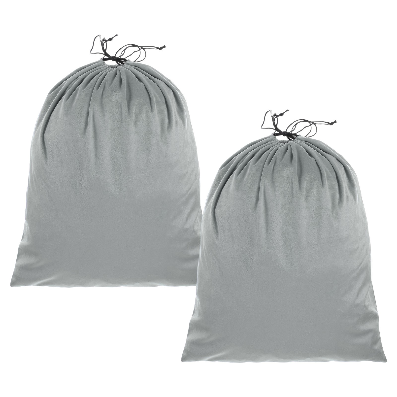 2Pack Dust Bags for Handbags 19.3x23.7" Cotton Dust Cover Storage Bags Grey