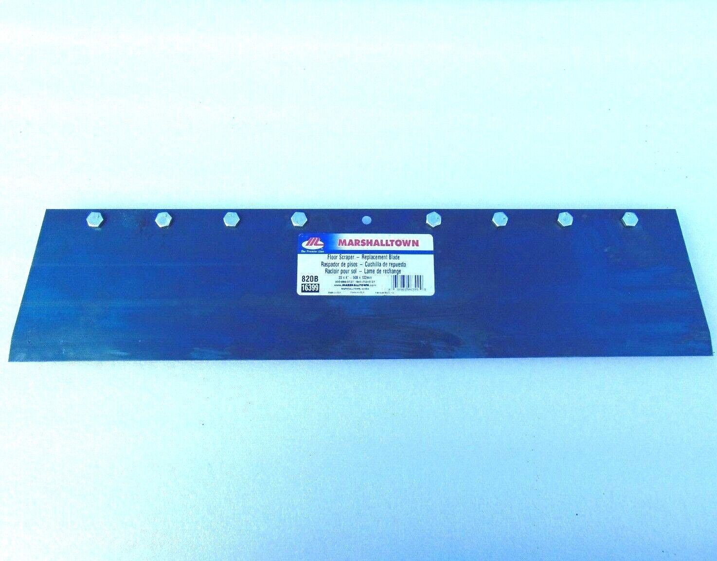 2x Spring Steel Floor Scraper Replacement  20" x 4" (508 x 102mm) MARSHALLTOWN