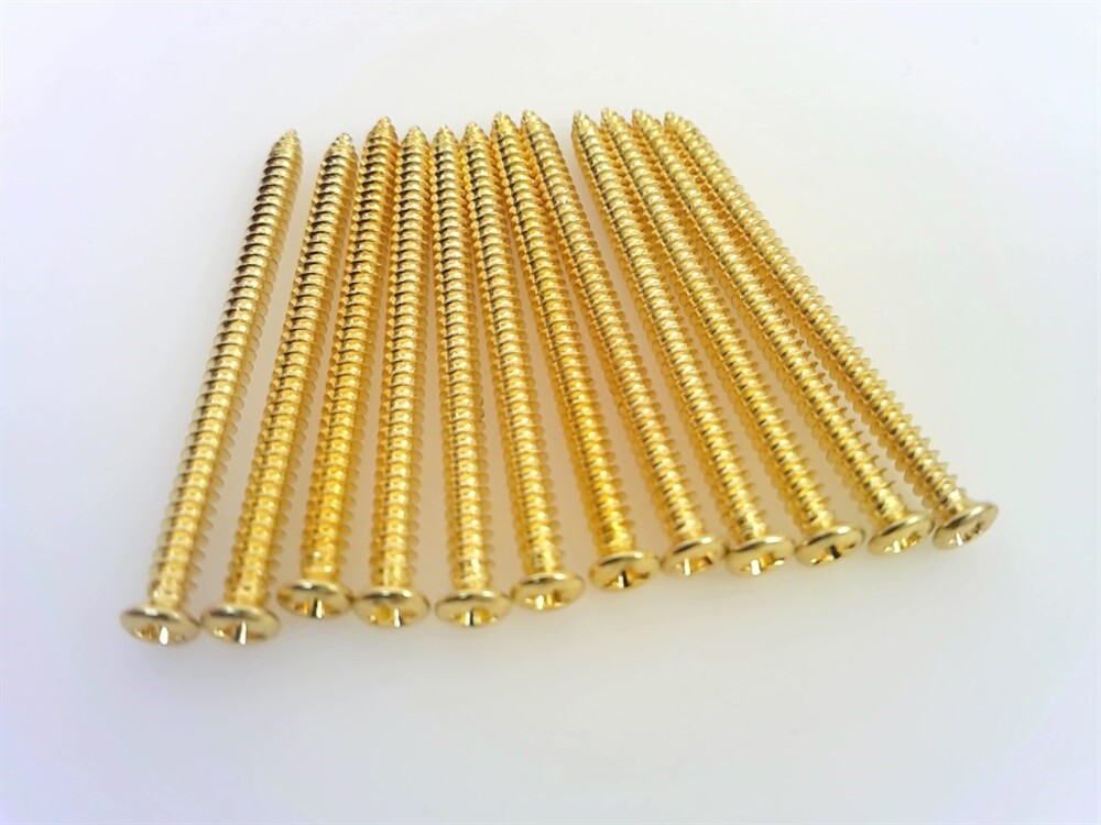 True Custom Shop® Gold P-90 Soap-Bar Pickup Height Adjustment Screws for Gibson
