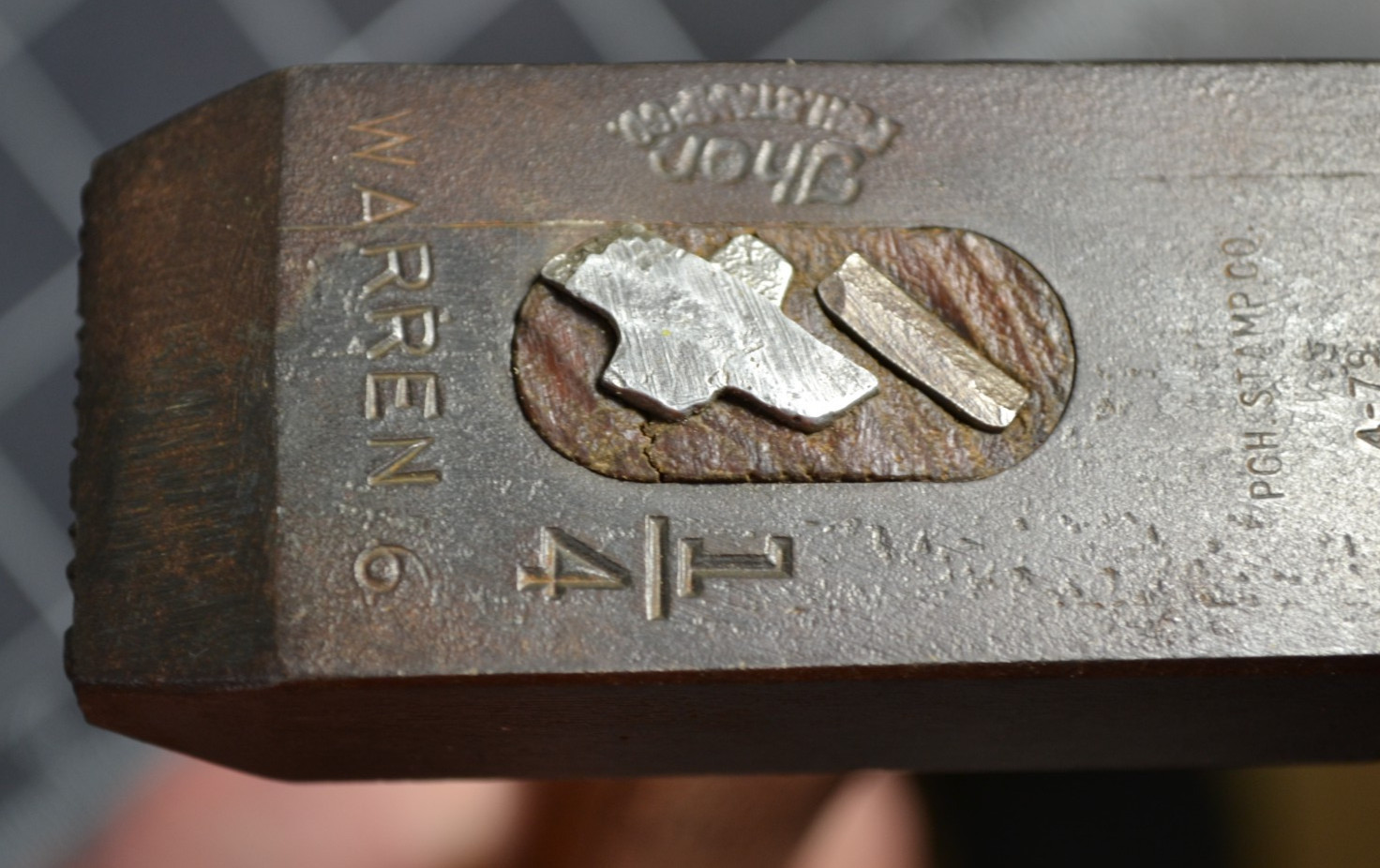 WARREN TOOL CO. - TOOL MARKING STAMP FOR 6# SLEDGE HAMMER HEADS