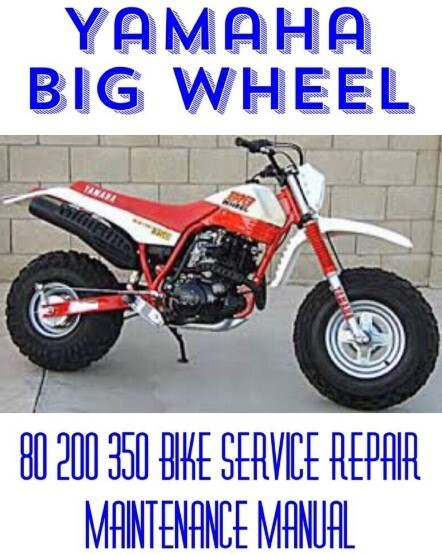 Yamaha Big Wheel 80 200 350 Bike Service Repair Maintenance Shop Manual CD