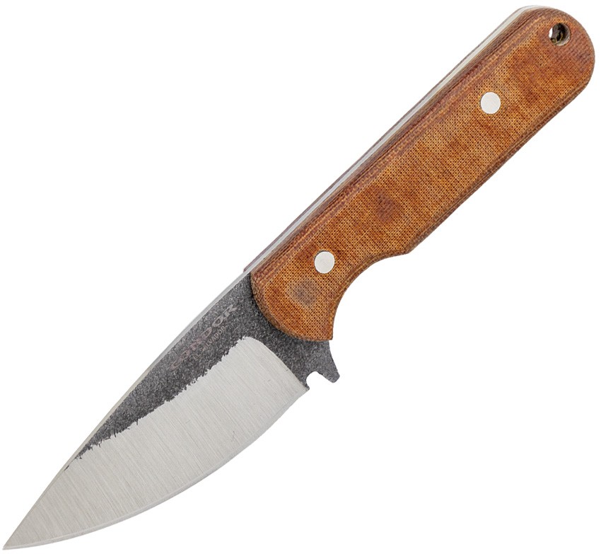 Condor Itzi Natural Canvas Micarta 14C28N Sandvik Fixed Blade Knife K82830SK
