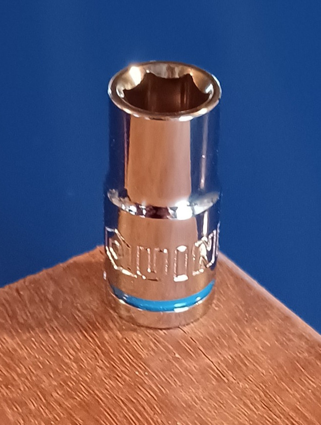 Quinn 1/4" Drive 6 Pt. Shallow Socket Polished Chrome Pick a Size NEW SAE Metric