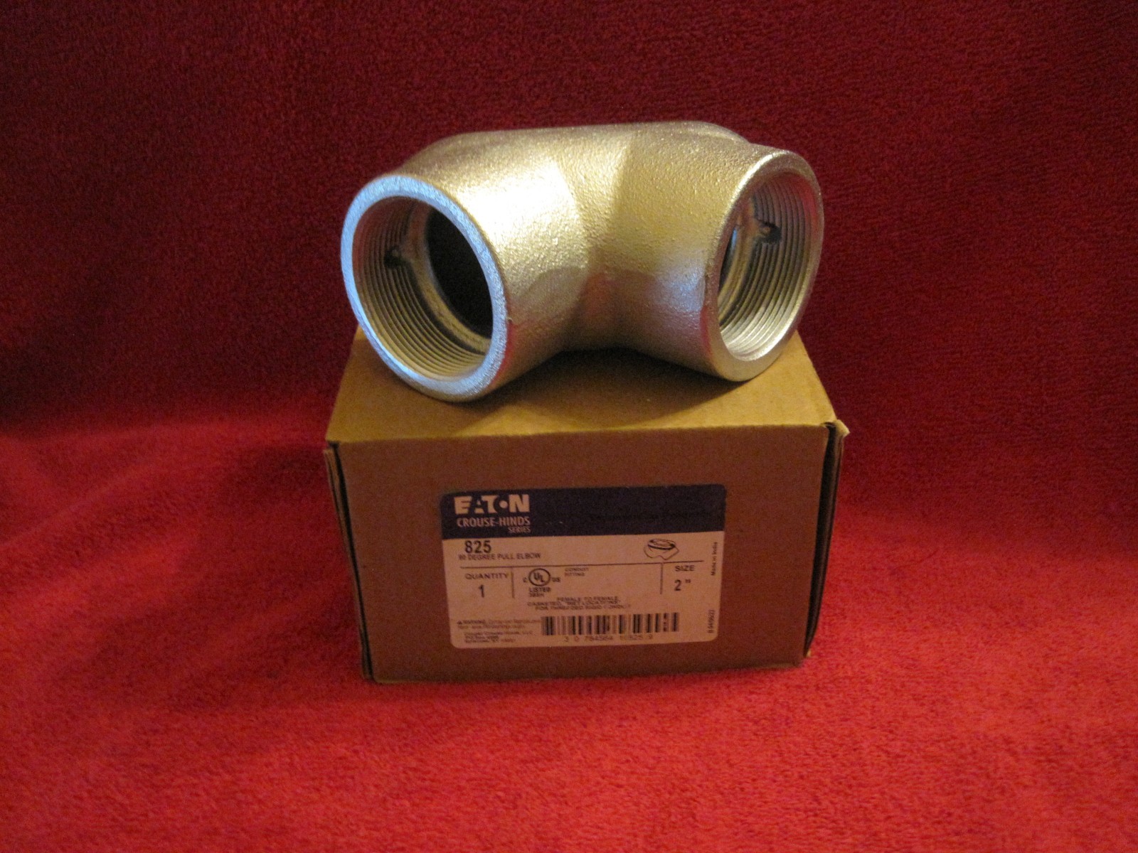 EATON 825 FEMALE TO FEMALE RIGID ELBOW 2" - NEW IN BOX
