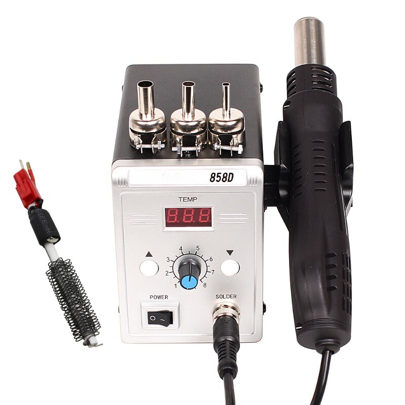 Adjustable Temperature Anti-static Digital Hot Air Gun Desoldering Station