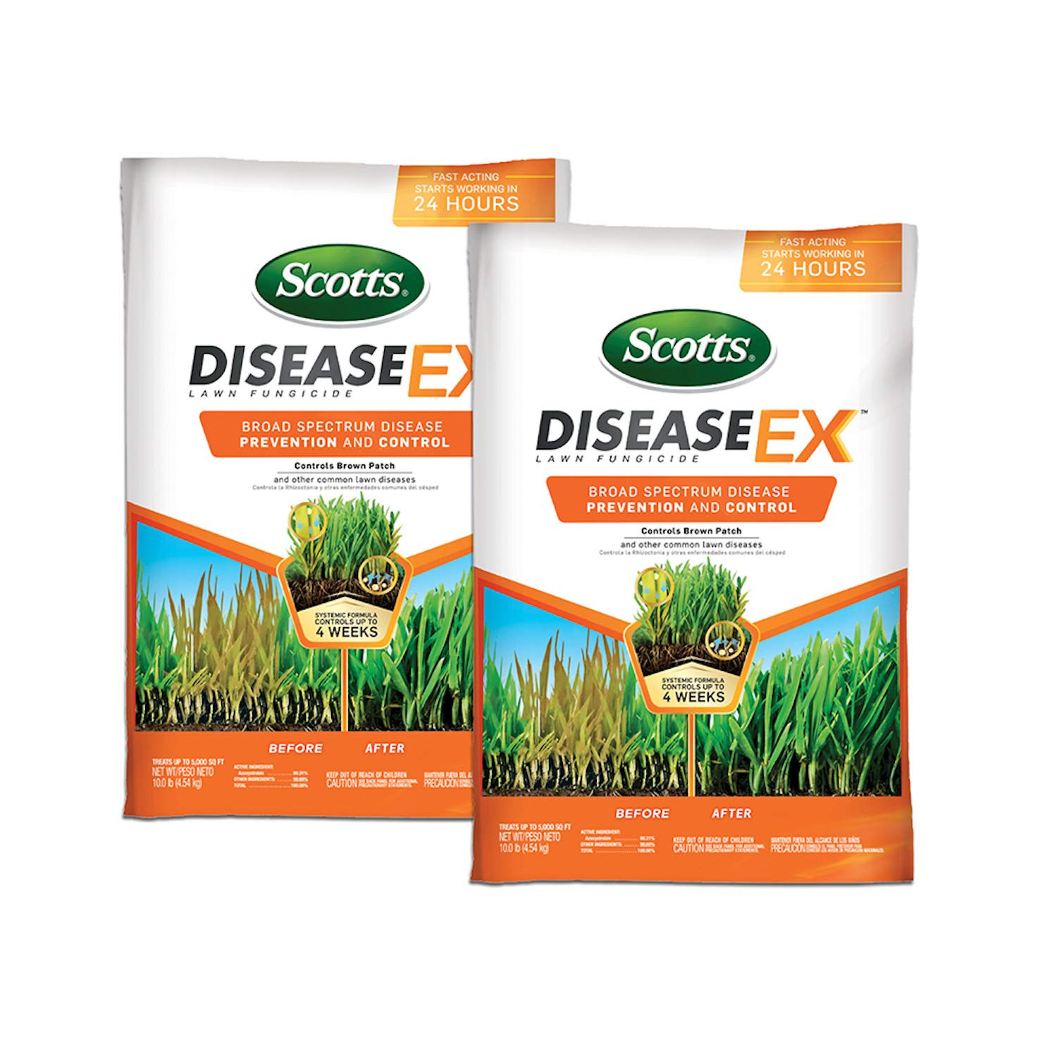 Scotts Diseaseex Lawn Fungicide, Treats up to 5,000 Sq. Ft., 10 Lbs