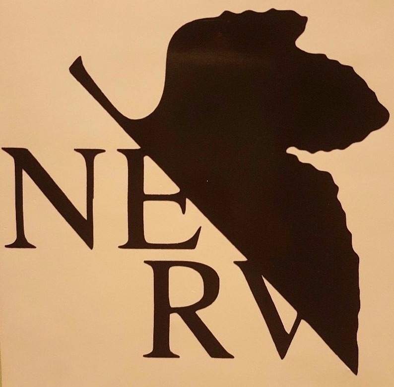 NERV Logo Vinyl Sticker Decal home laptop choose size/color Evangelion