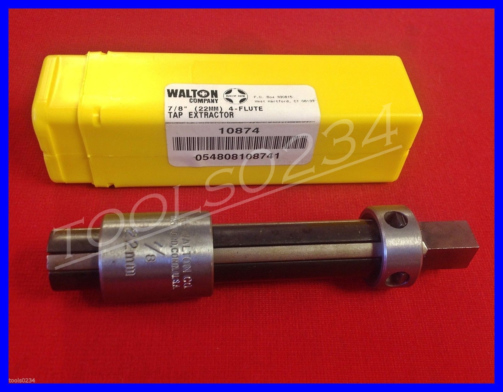7/8" x 4 Flute 22mm Walton 10874 Tap Extractor USA