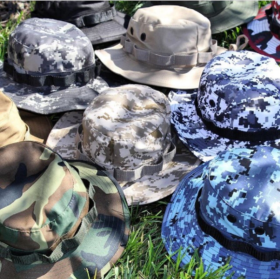 BOONIE HAT Bucket Bush CAMO Army USAF Navy Vet Paintball OEF OIF Gulf War Hunter