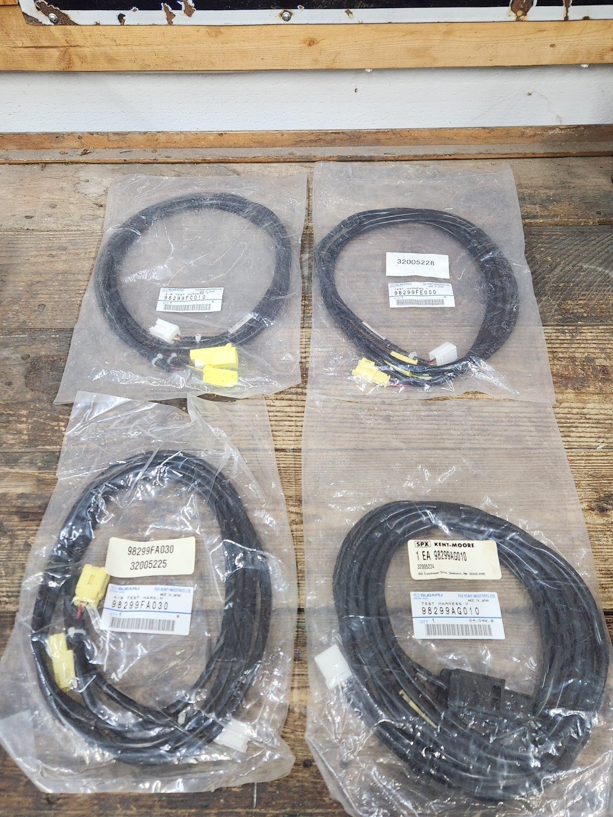 NEW Lot of (4) Kent Moore Subaru Test Harness V 98299AG010 98299FA030 98299FE000