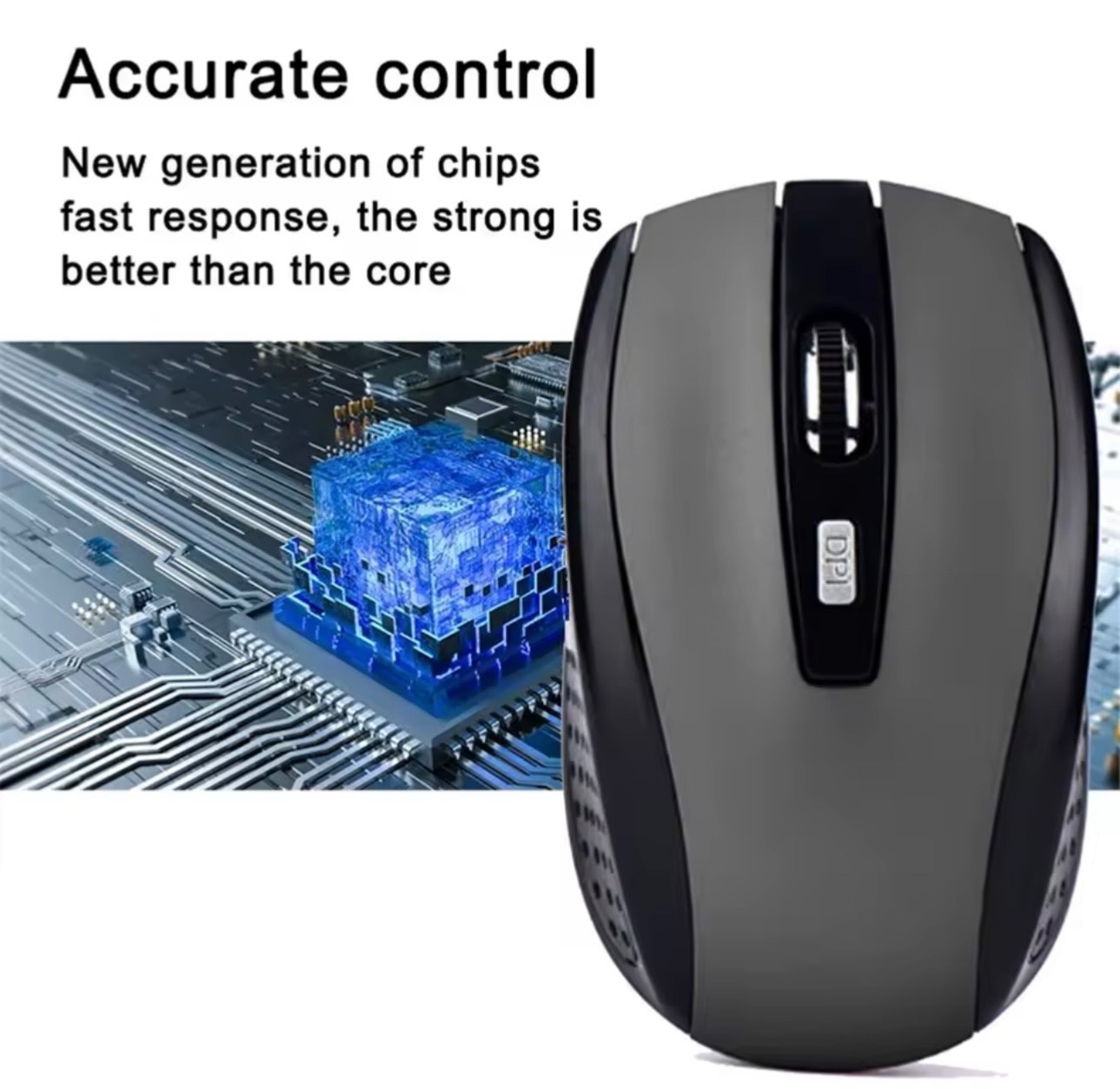 Wireless Mouse 2.4G USB Silent Optical Laptop PC Computer Ergonomic Black